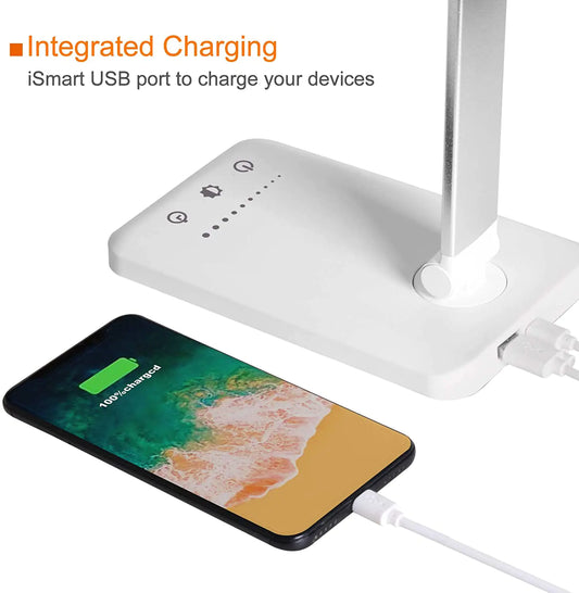 5 Lighting Mode LED Desk Lamp + Wireless Phone Charger