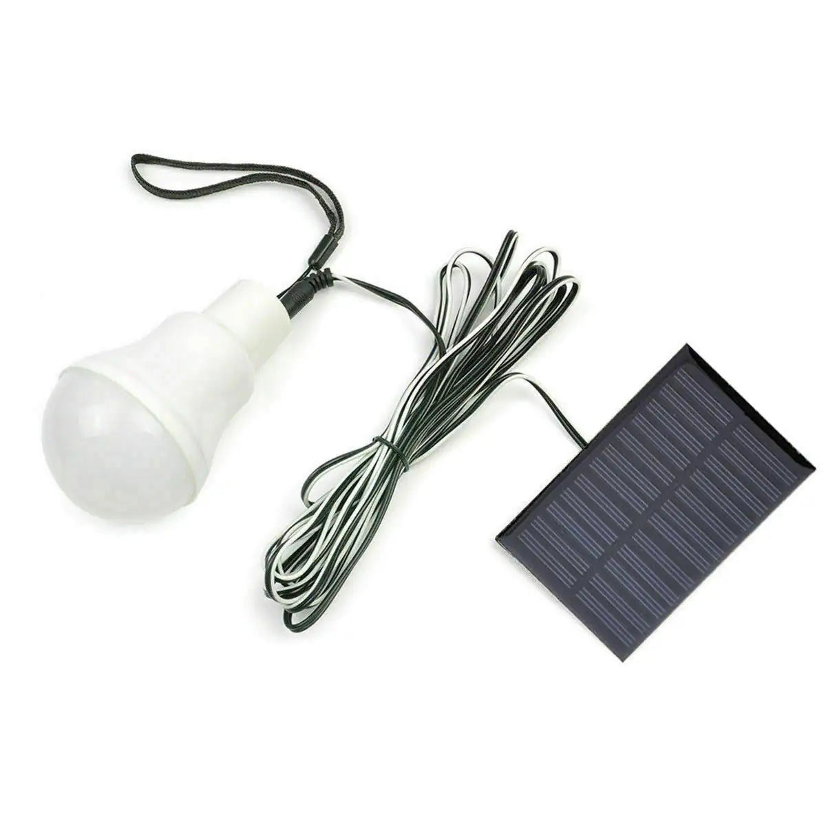 Solar Powered Panel LED Lighting System Lights 15W Portable Bulb Outdoor Indoor